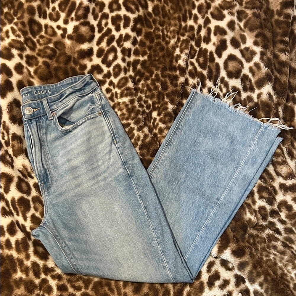 American Eagle Outfitters Light Blue Cropped Jeans